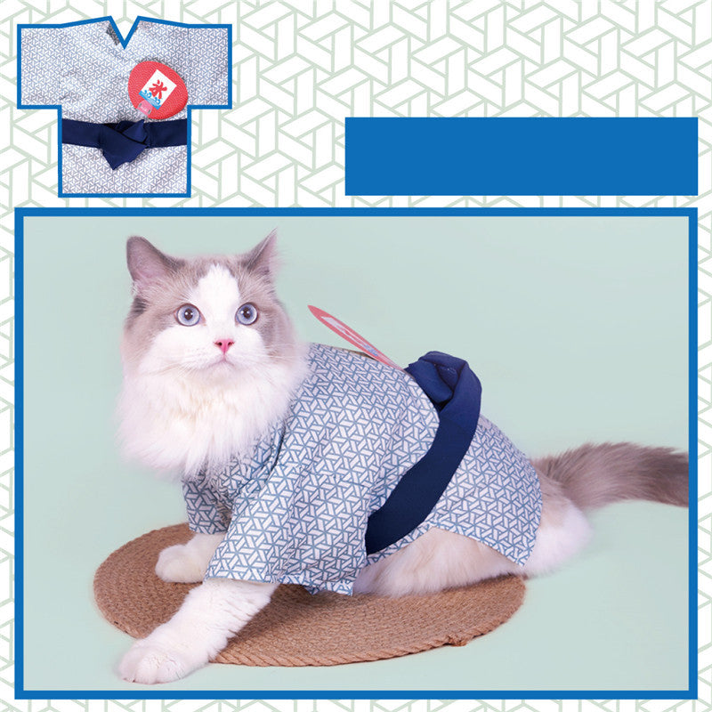 Pet Cat And Dog Clothes Yukata Kimono Spring And Summer