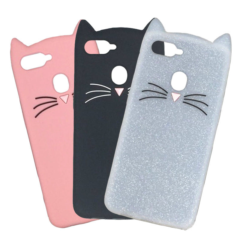 Cute Beard Cat Phone Case Drop-resistant Protective Cover