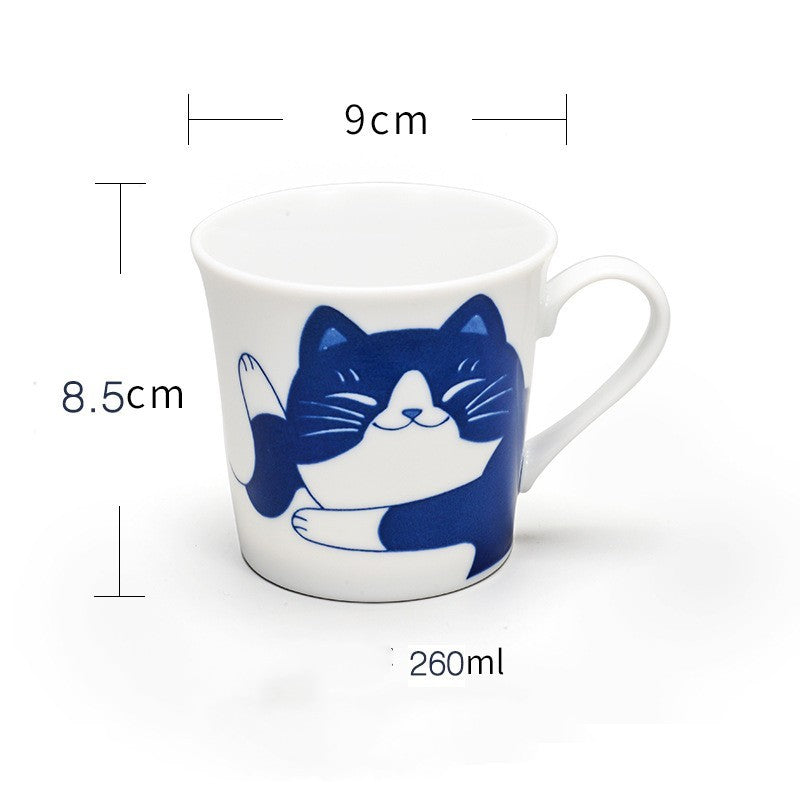 MOE Cat Mug Ceramic Cute Cartoon Household