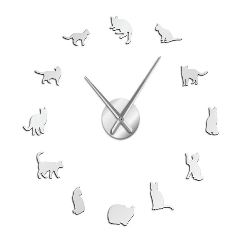 Simple wall clock for cat