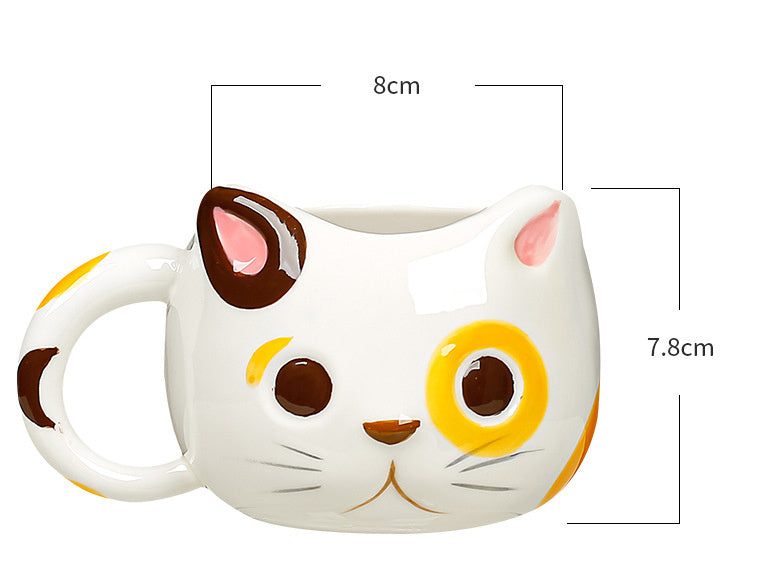 Cute Hand-painted Cute Cat Mug