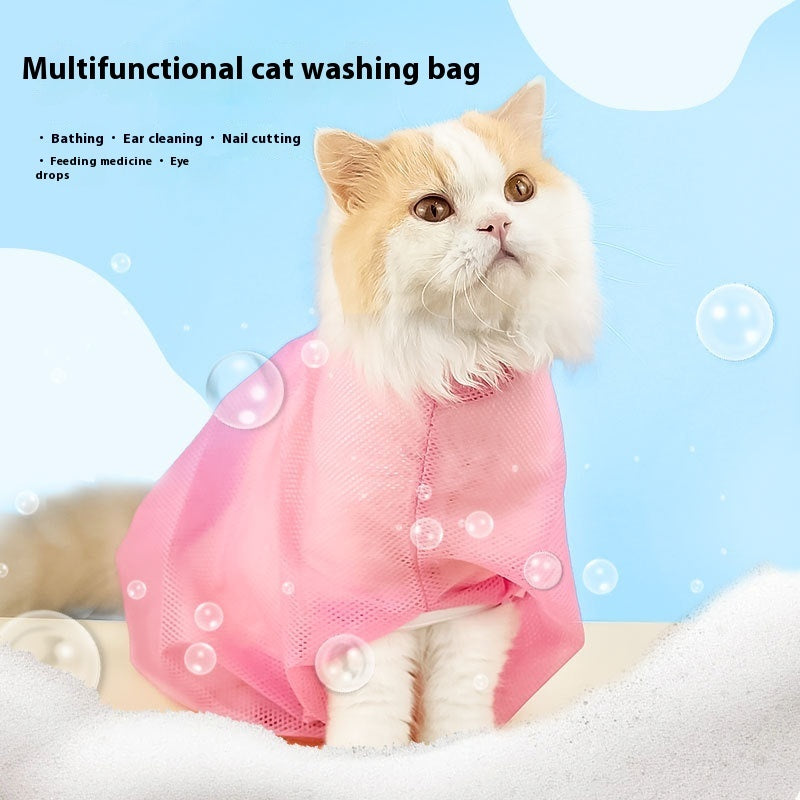 Bath Anti-scratch Cat Grooming Bag