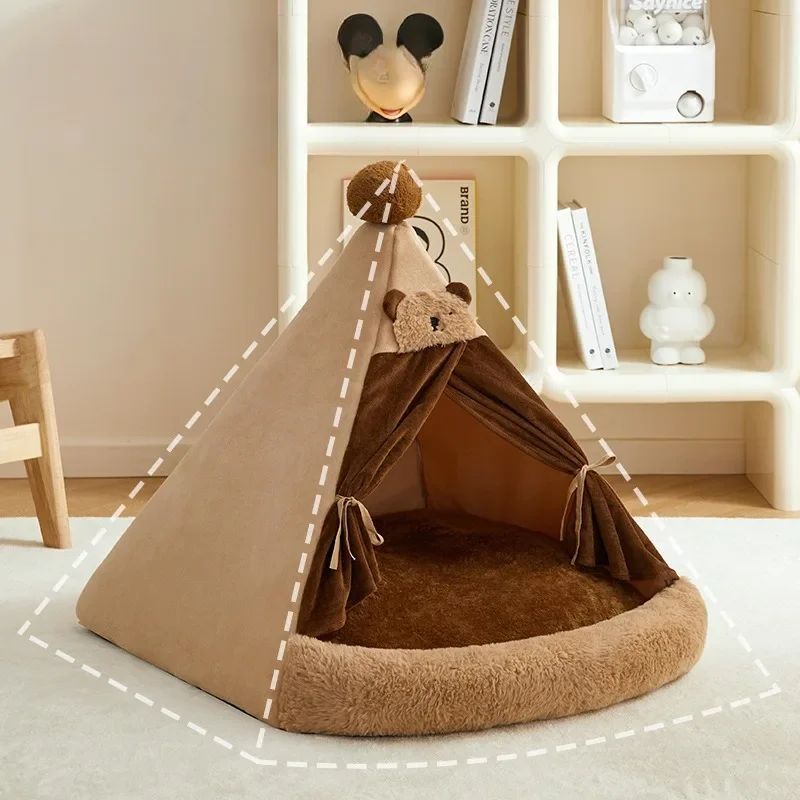 Autumn And Winter New Cat Litter Four Seasons Universal Closed Cat Villa Internet Celebrity Dog House Kennel Pet Supplies