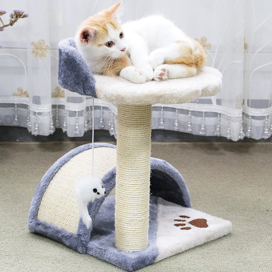 Cat Climbing Frame Toy Small Sisal Claw Arch Bridge