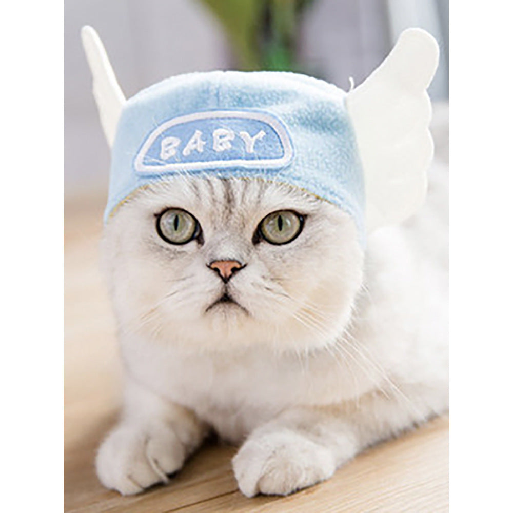 Pet Headgear Cute Cat Teddy Dress Up SUNFLOWER Cat Headdress Wig Cat Headgear Hat