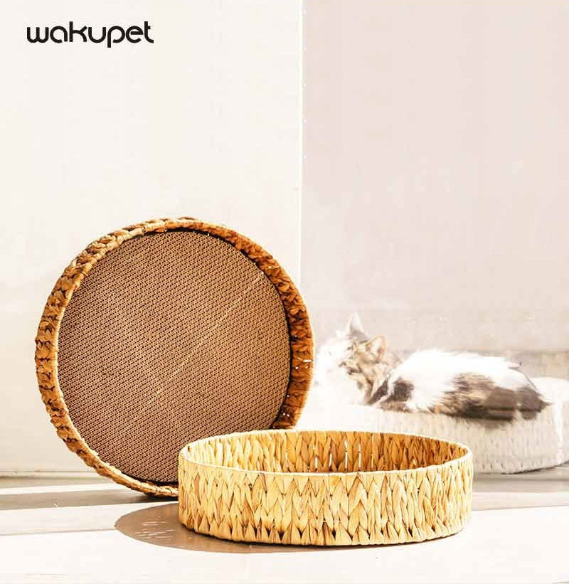 Cat Scratch Board Winter Rattan Warm Cat Nest