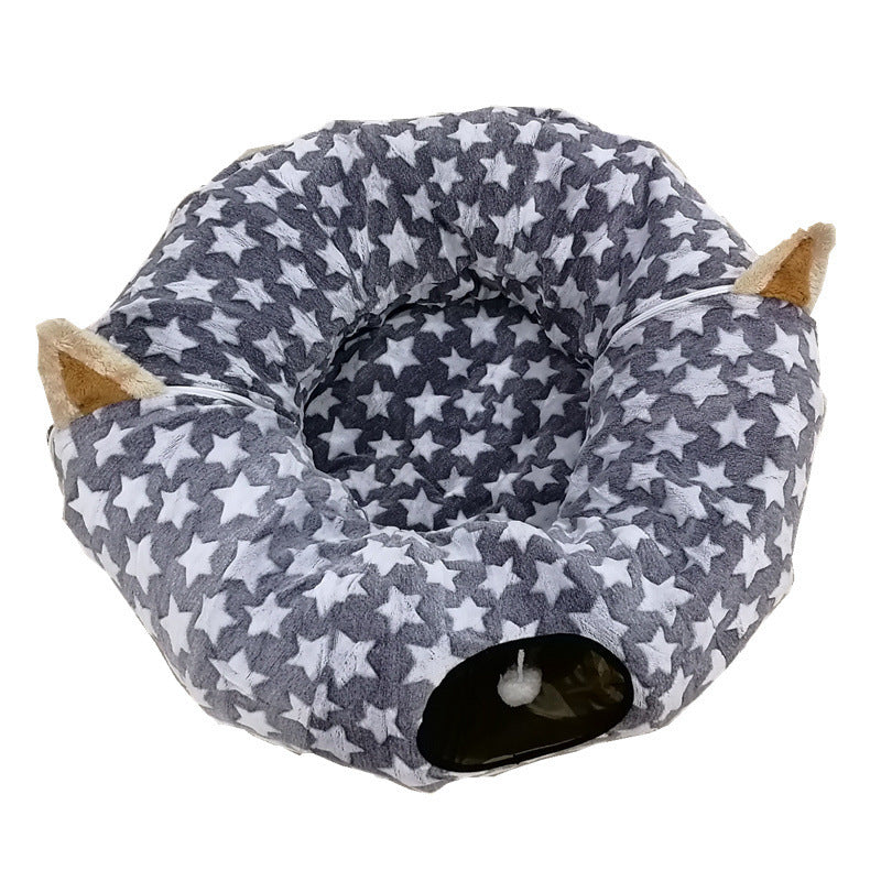 Foldable cat tunnel