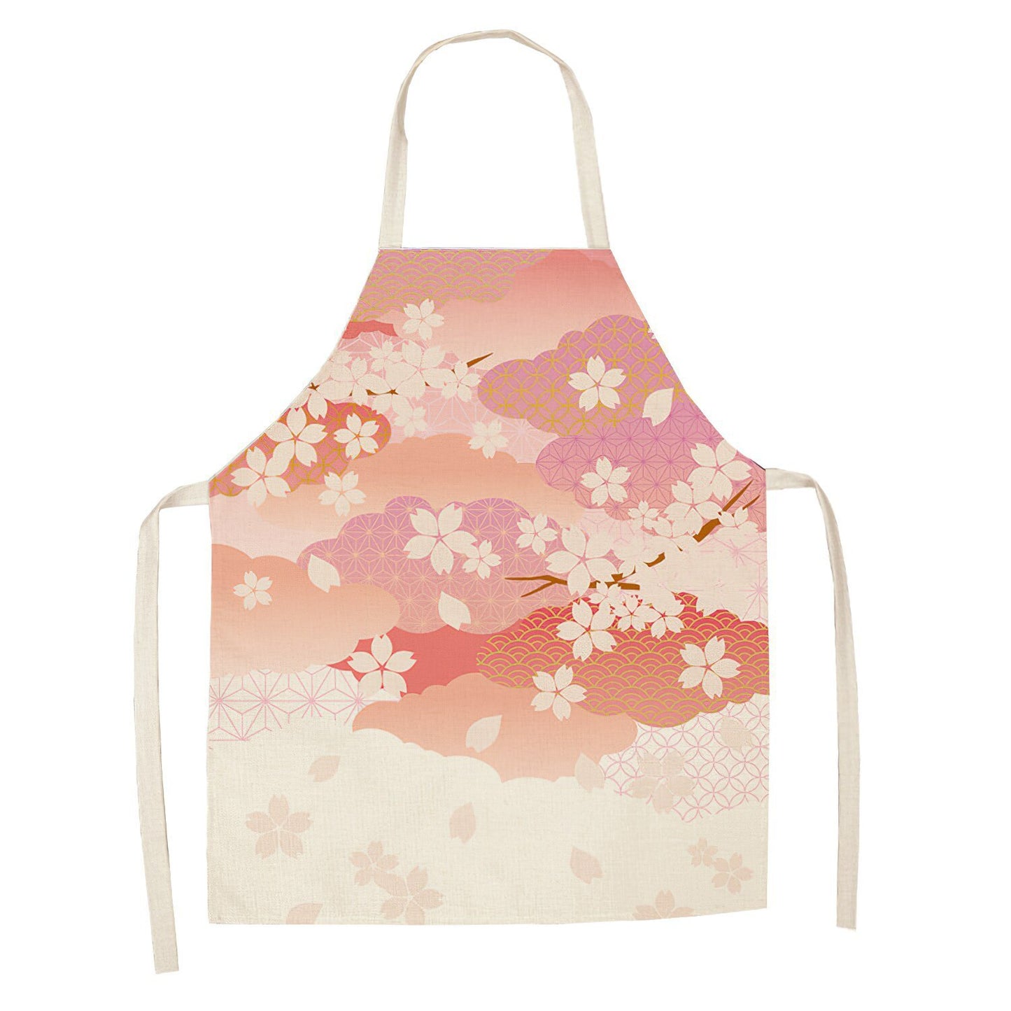 Cartoon Cat Digital Printing Sleeveless Apron