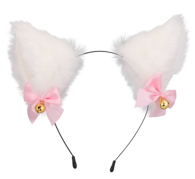 Fluffy Bell Cat Ear Headdress