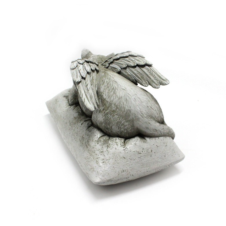 Angel cat ornaments resin pet tombstone commemorative stone garden animal statue