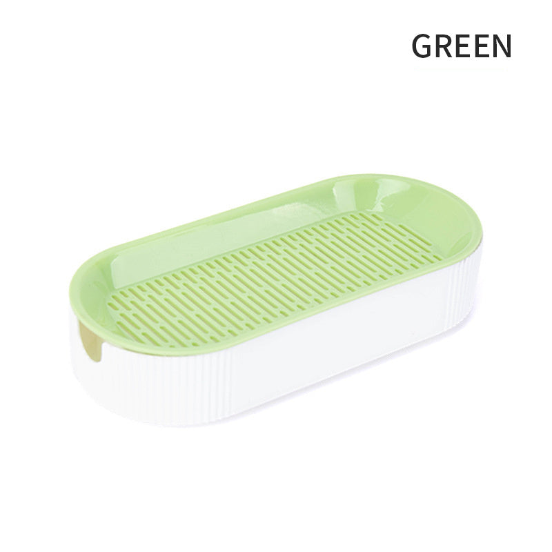 Hydroponic Cat Grass Box Plastic Tray Cat Grass Growing Kit Cat Grass Planter Hydroponic Cat Grass Box Cat Grass Sprouter Tray Interactive Cat Toy Window Planter Soilless For Pet Cat Plastic Plant Pot