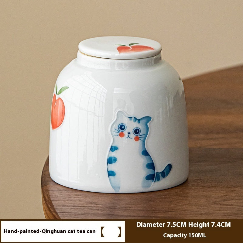 Hand Painted Cat Fashion Tea Pot