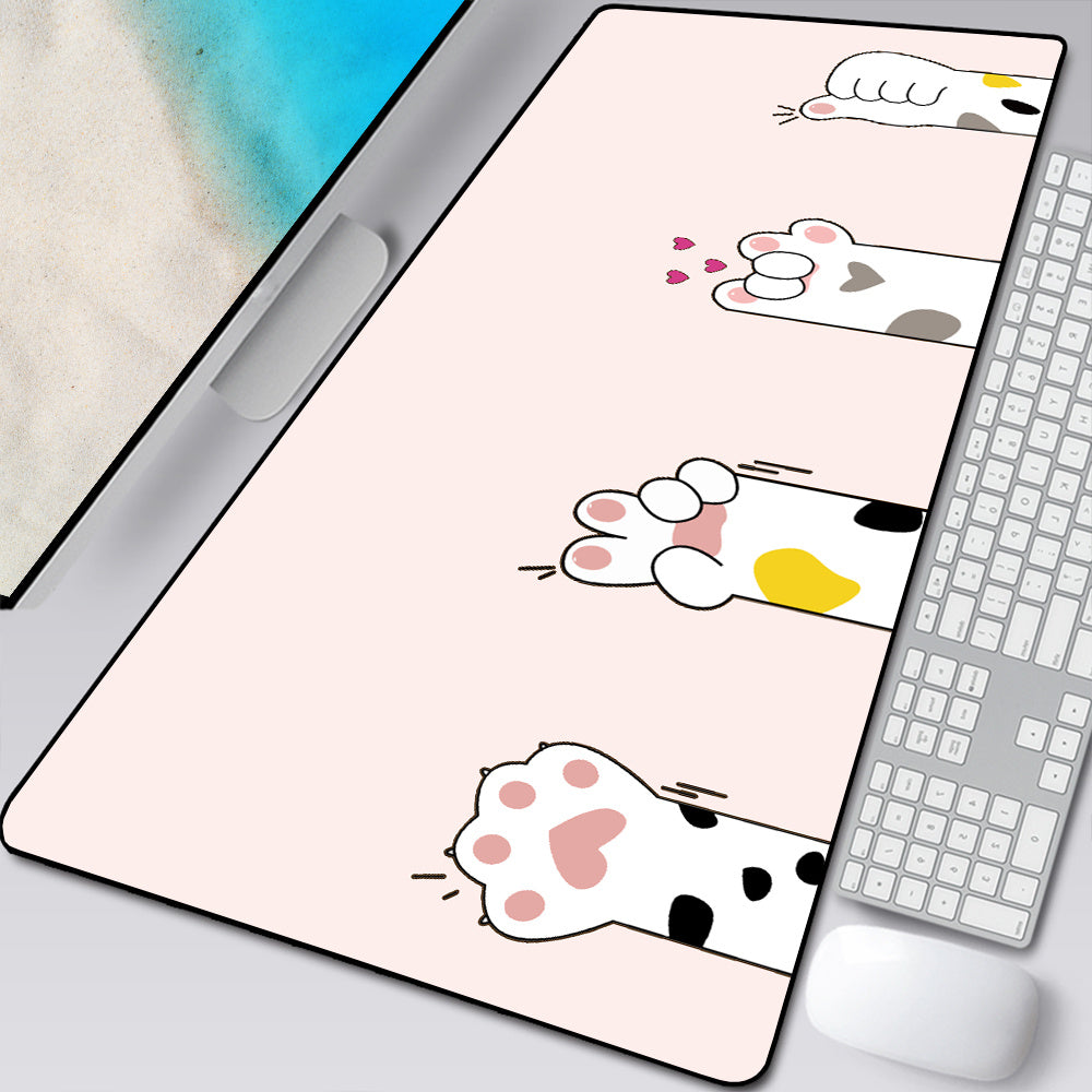 Large Cartoon Cat Paw Mouse Pad