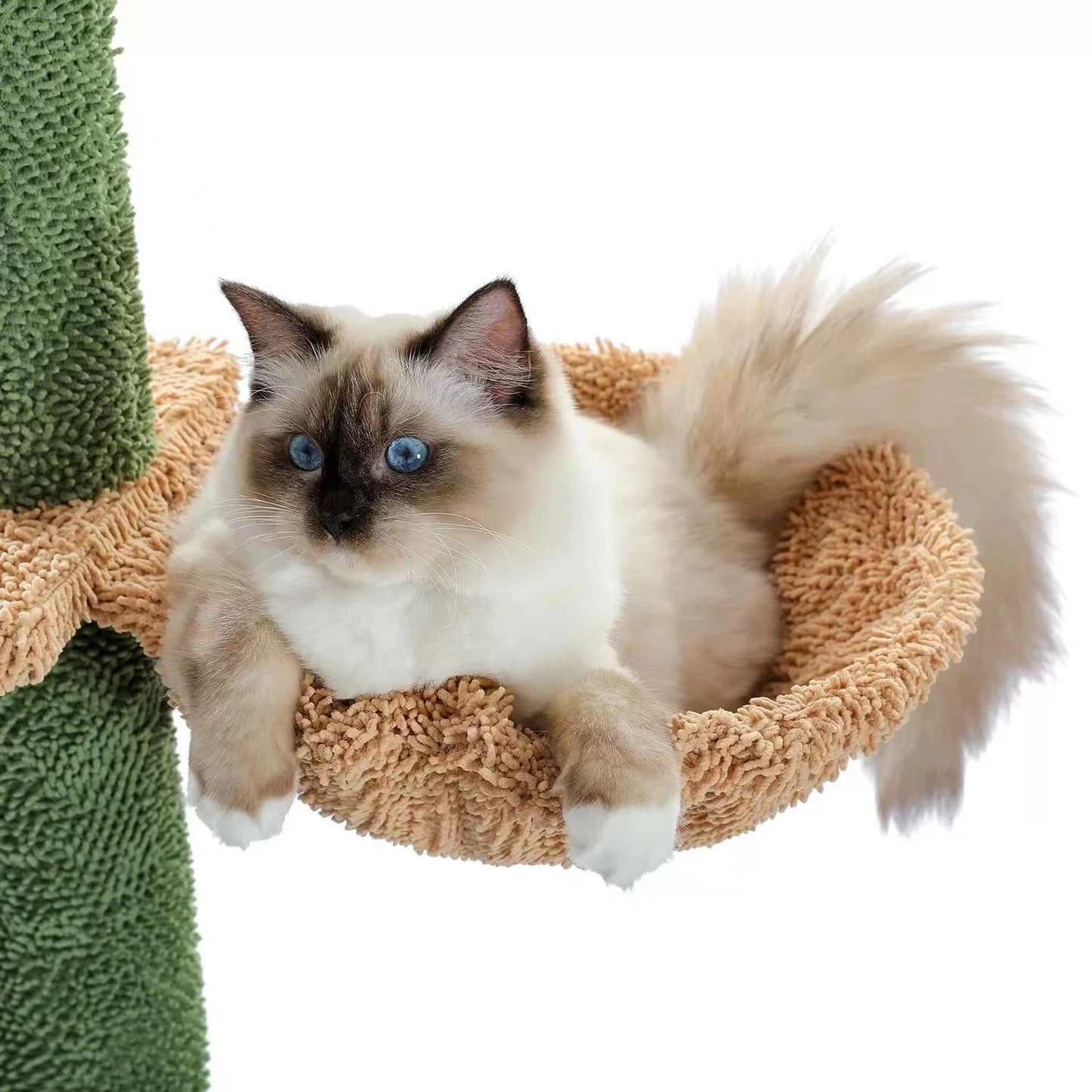 Cactus Cat Nest Cat Tree Integrated Cat Scratch Board Cat Toy Self-Hi Relieving Stuffy Solid Wood Cat Climbing Frame