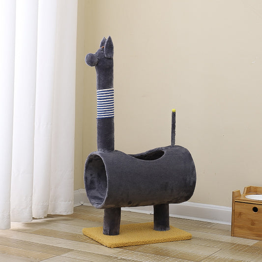 Wear-resistant Cat Climbing Frame With Litter