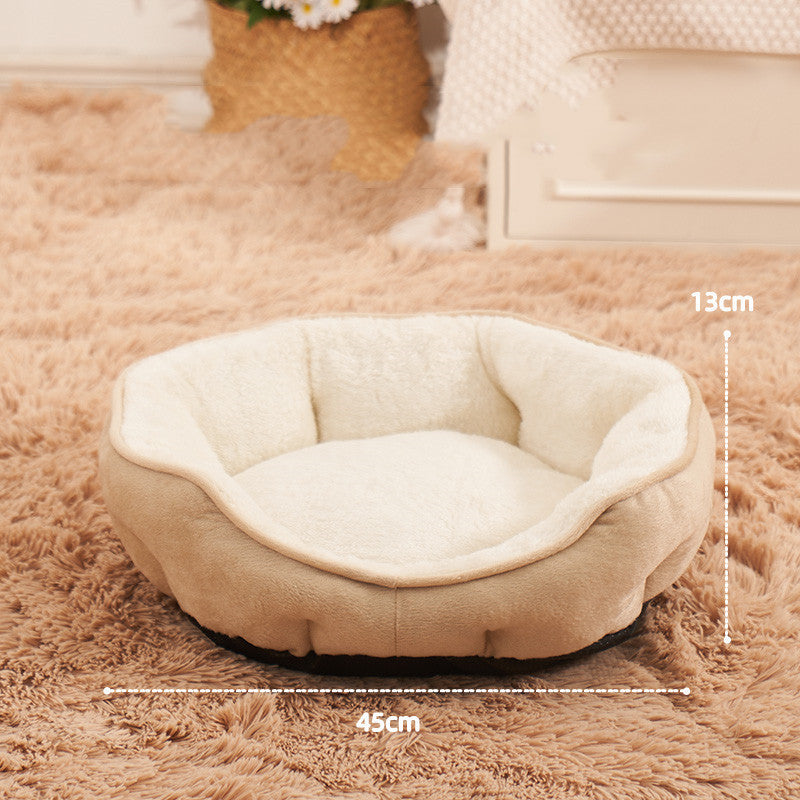 Pet Cat Warm Semi-enclosed Cold-proof Litter Mat