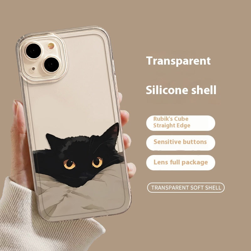 Black Cat High Sense Couple Phone Case