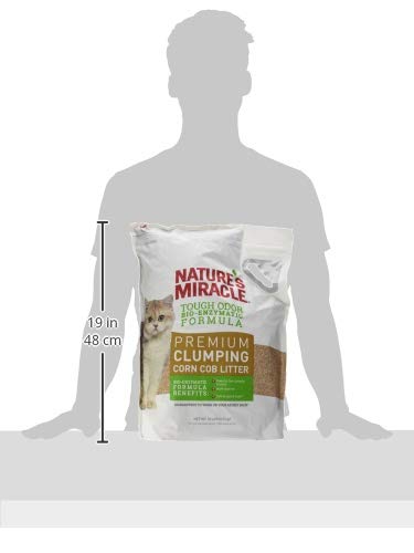 Nature's Miracle Premium Clumping Corn Cob Litter, Tough Odor Bio-Enzymatic Formula, Dust Free