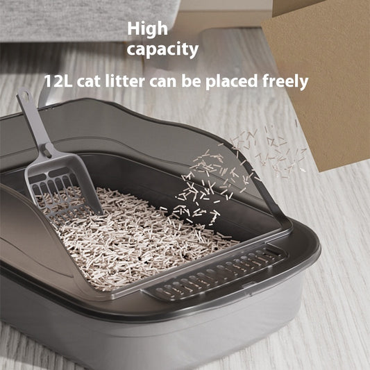 Oversized Litter Box High Fence Anti-splash Cat Toilet Extra Large Cat Supplies Cat Basin Source