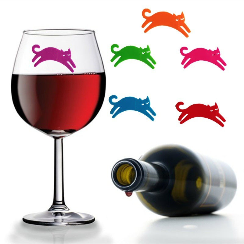 Party Wine Glass Cat logo