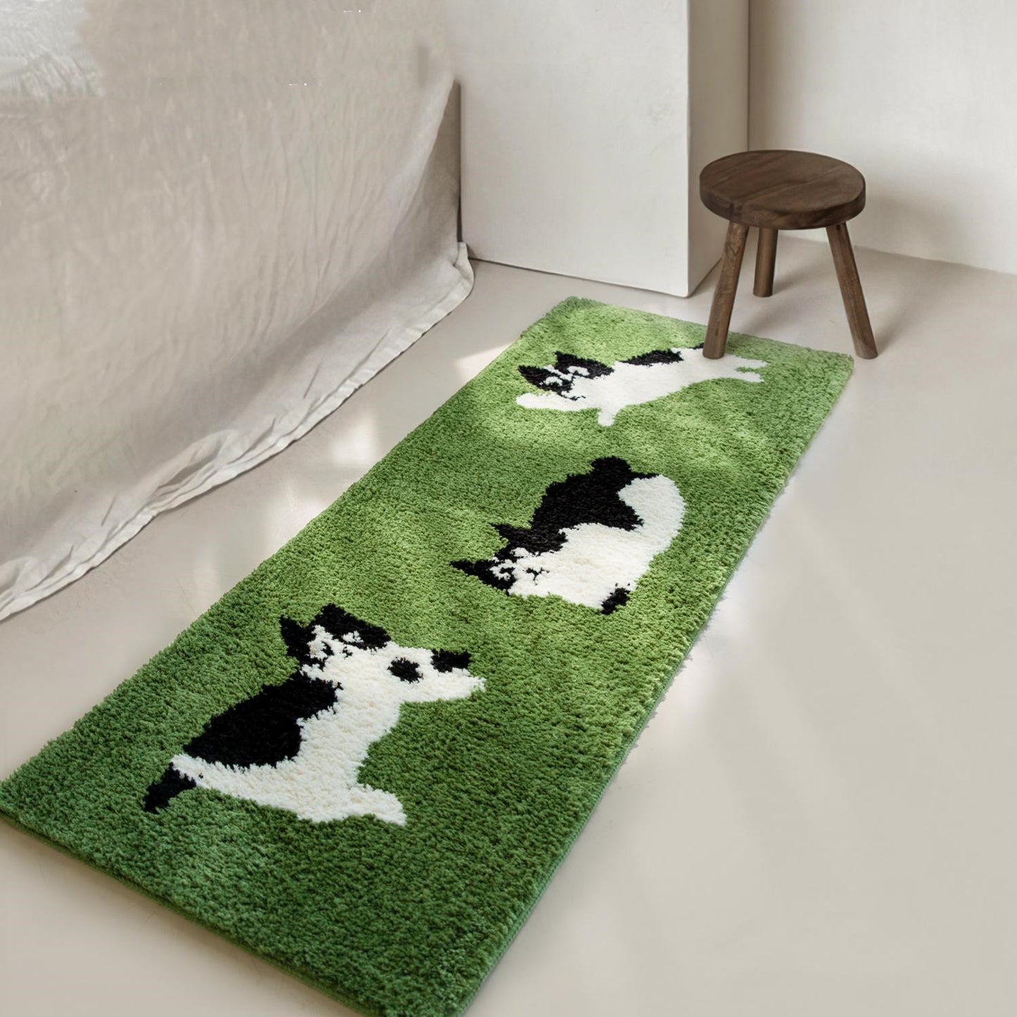 Children's Bedside Blanket Cute Carpet Cartoon Cat