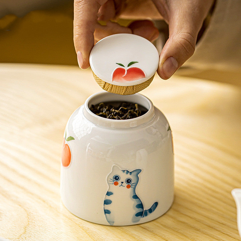 Hand Painted Cat Fashion Tea Pot