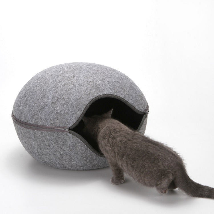 Fashion And Innovation Cat Litter Egg-shaped Warm Pet Litter Personality Cute Dog Kennel