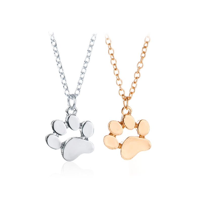 Cat Paw Print Necklace Jewelry