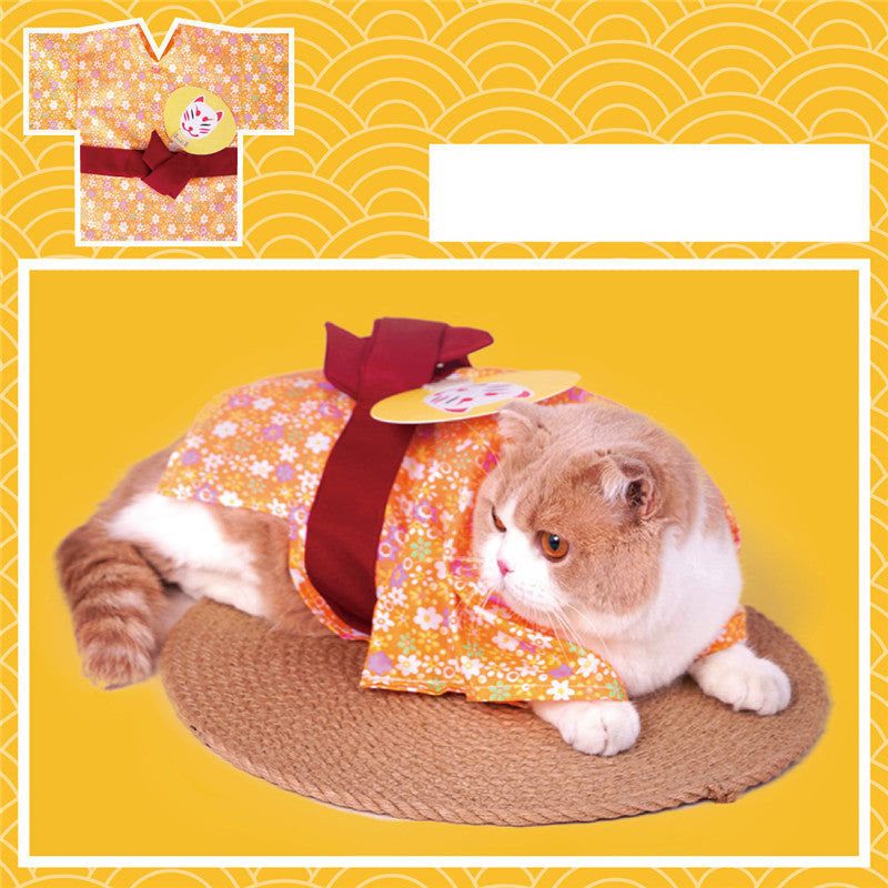 Pet Cat And Dog Clothes Yukata Kimono Spring And Summer