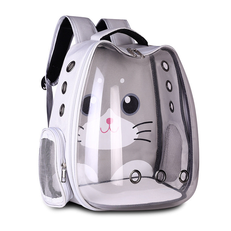 Pet Supplies Pet Backpack Convenient Pet Space Bag Breathable Shoulder Cat Bag Dog Bag