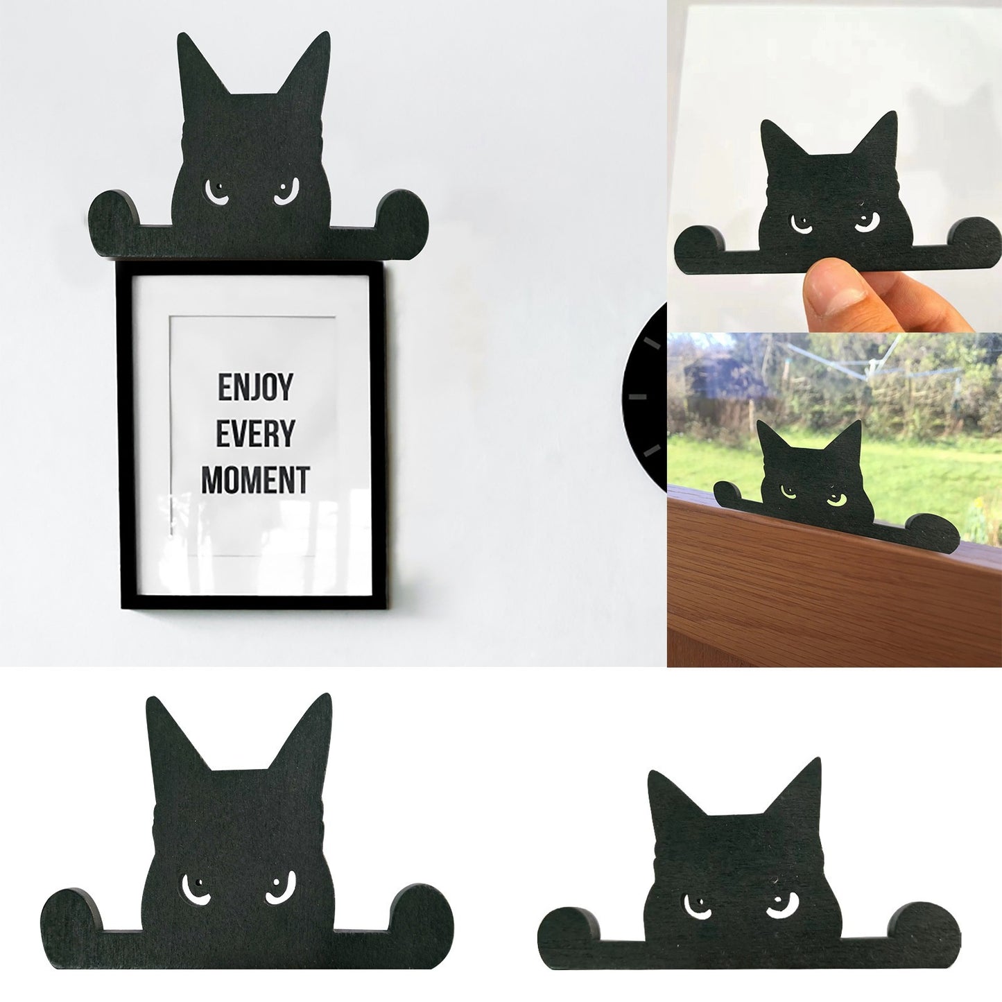 Black Cat Window Sill Decoration Ornaments