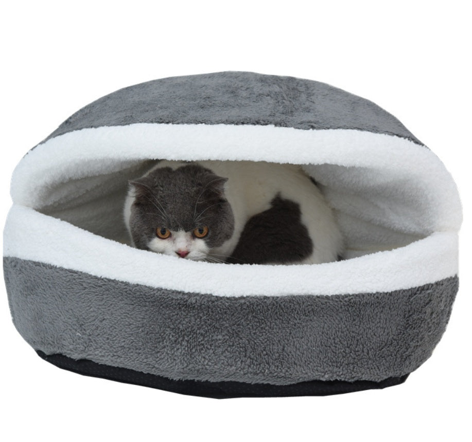 Removable cat litter dog kennel pet nest hamburger nest shell