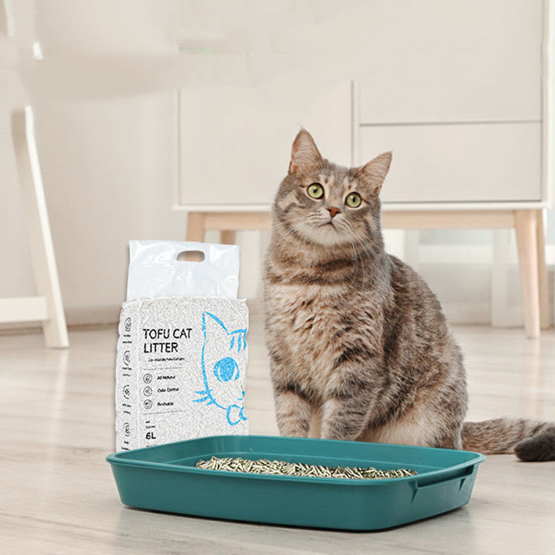 Tofu Dust-free Cat Litter Clumps Quickly And Dissolves Easily In Water