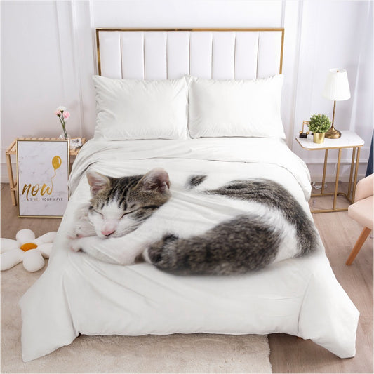 Quilt cover, bedding, dog, cat