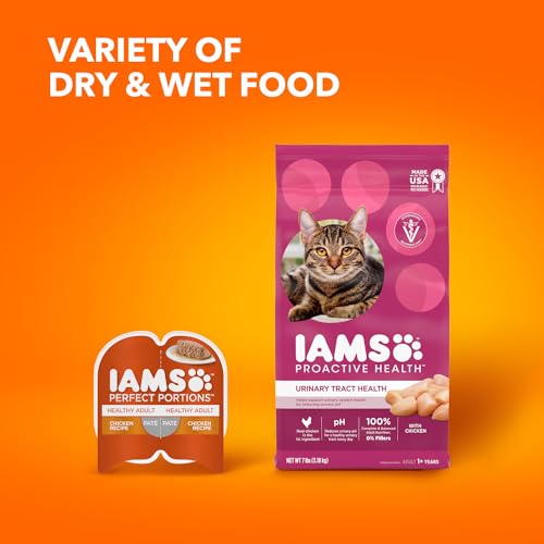 IAMS Proactive Health Adult Urinary Tract Health Dry Cat Food with Chicken, 3.5 lb. Bag