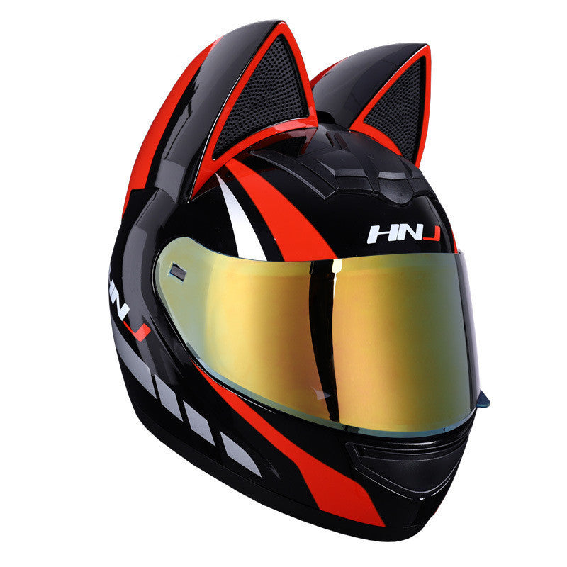 Electric Motorcycle Cat Ear Helmet