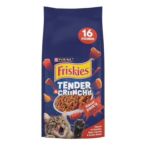 Purina Friskies Tender and Crunch'd With Flavors of Chicken, Beef, Carrots and Green Beans - 16 lb. Bag