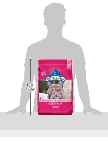 Blue Buffalo Wilderness Natural High Protein Grain Free Salmon Dry Food for Adult Cats 11 lbs.