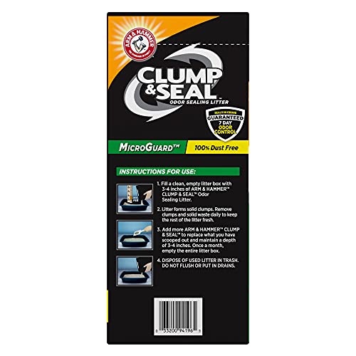 Arm & Hammer Clump & Seal MicroGuard Cat Litter, 28lb, 28 lb