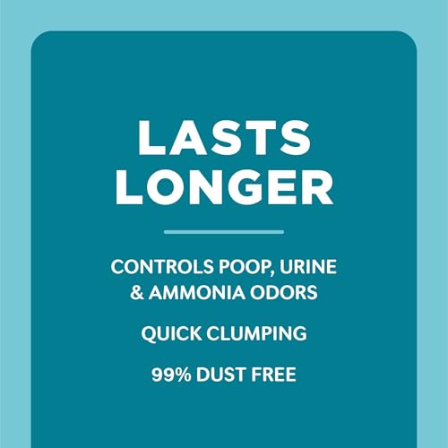 WORLD'S BEST CAT LITTER Poop Fighter Maximum Odor Defense, 8-Pounds - Natural Ingredients, Quick Clumping, Flushable, 99% Dust Free & Made in USA - Long-Lasting Odor Control & Easy Scooping