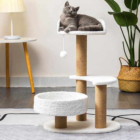 Cat Climbing Frame Sisal Scratching Column All-in-One Supplies