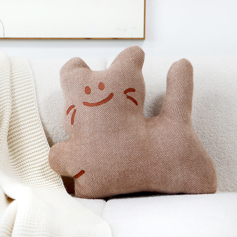 Cat Pillow Cover Cartoon Living Room Sofa