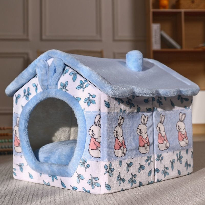 Removable And Washable Small Dog Teddy Cat Litter Closed Dog House