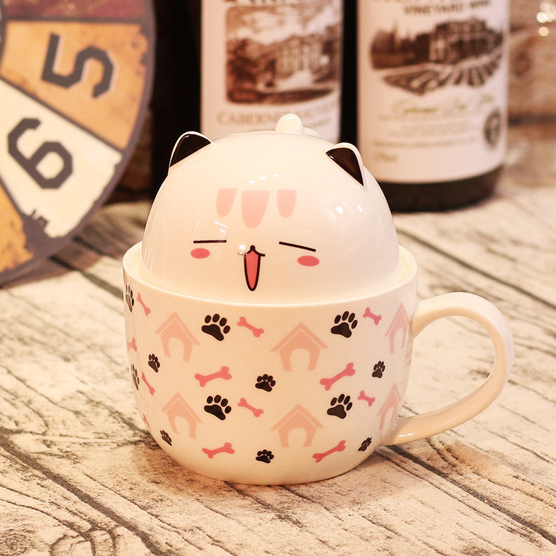 Cat ceramic mug