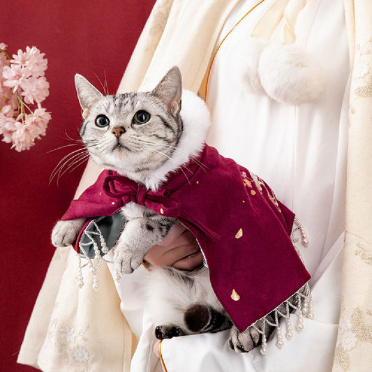 Pet Shawl Hanfu Cat And Dog Clothes