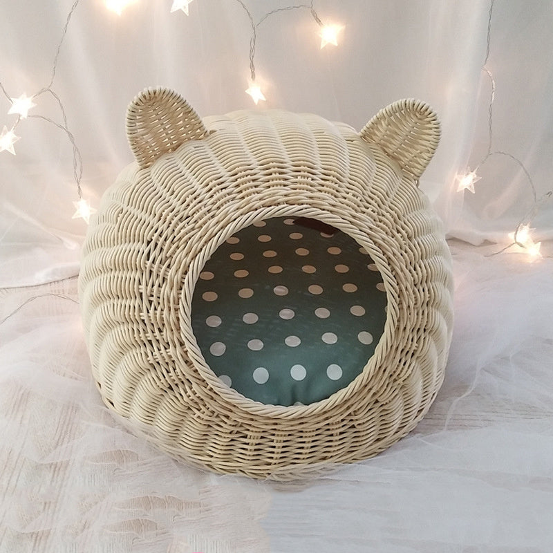 Rattan cat litter