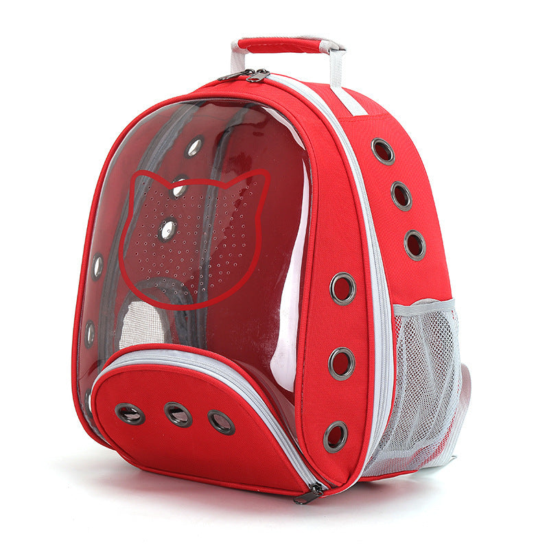 Transparent Space Capsule Going Out Pet Bag Fashionable Shoulder Cat Bag Dog Backpack