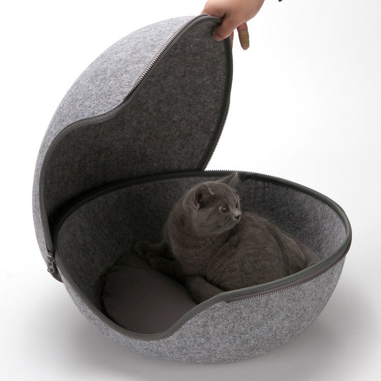 Fashion And Innovation Cat Litter Egg-shaped Warm Pet Litter Personality Cute Dog Kennel