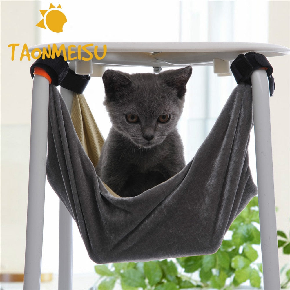 Cat Bed Pet Kitten Cat Hammock Removable Hanging Soft Bed Cages for Chair Kitty Rat Small Pets Swing