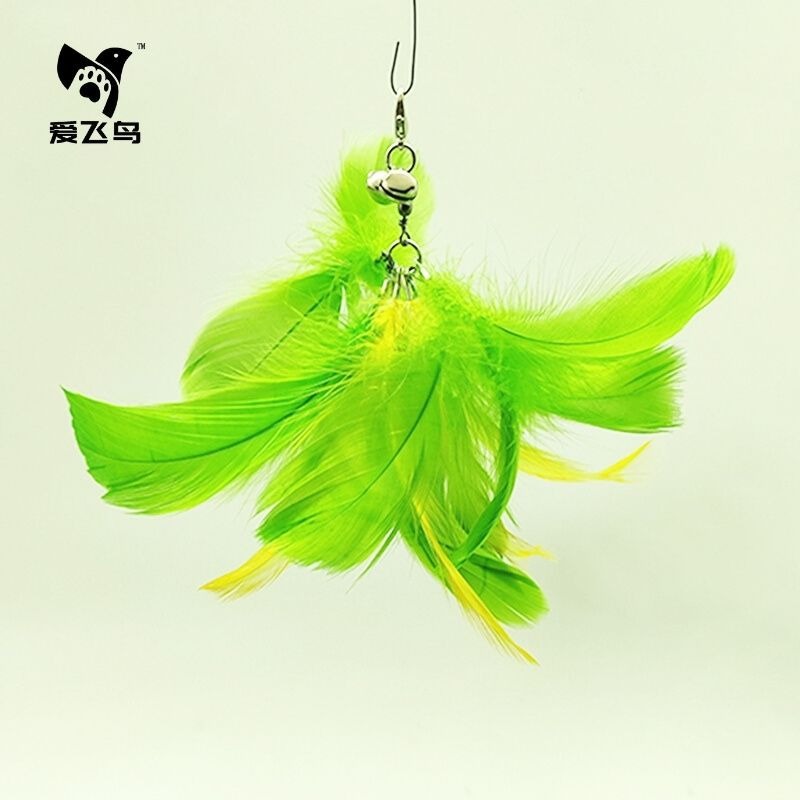 Funny Simulation Bird Interactive Cat Toy with Super Suction Cup Feather Bird for Kitten Play Chase Exercise Cat Toy Supplies